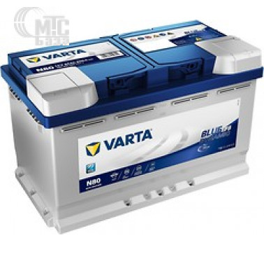 Аккумулятор Varta EFB Blue Dynamic N80 [580500080 ] 6СТ-80 Ач R EN800 А 315x175x190 мм Start-Stop